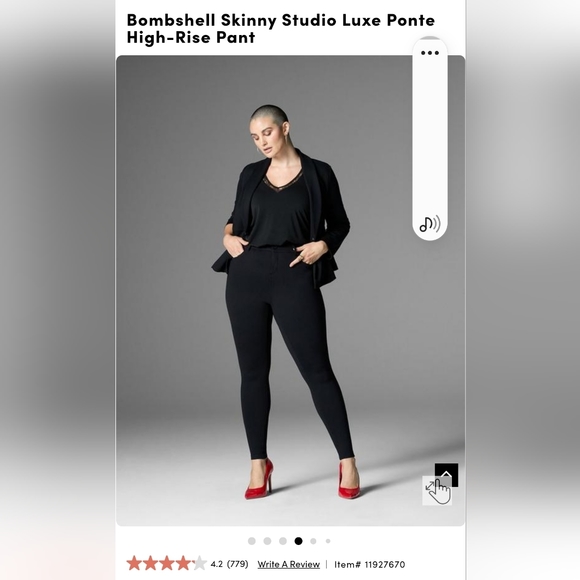 Torrid High-rise Skinny Pointe Pant Size 24XTall - Picture 3 of 6